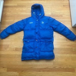 Puma x Tyakasha woven down parka coat